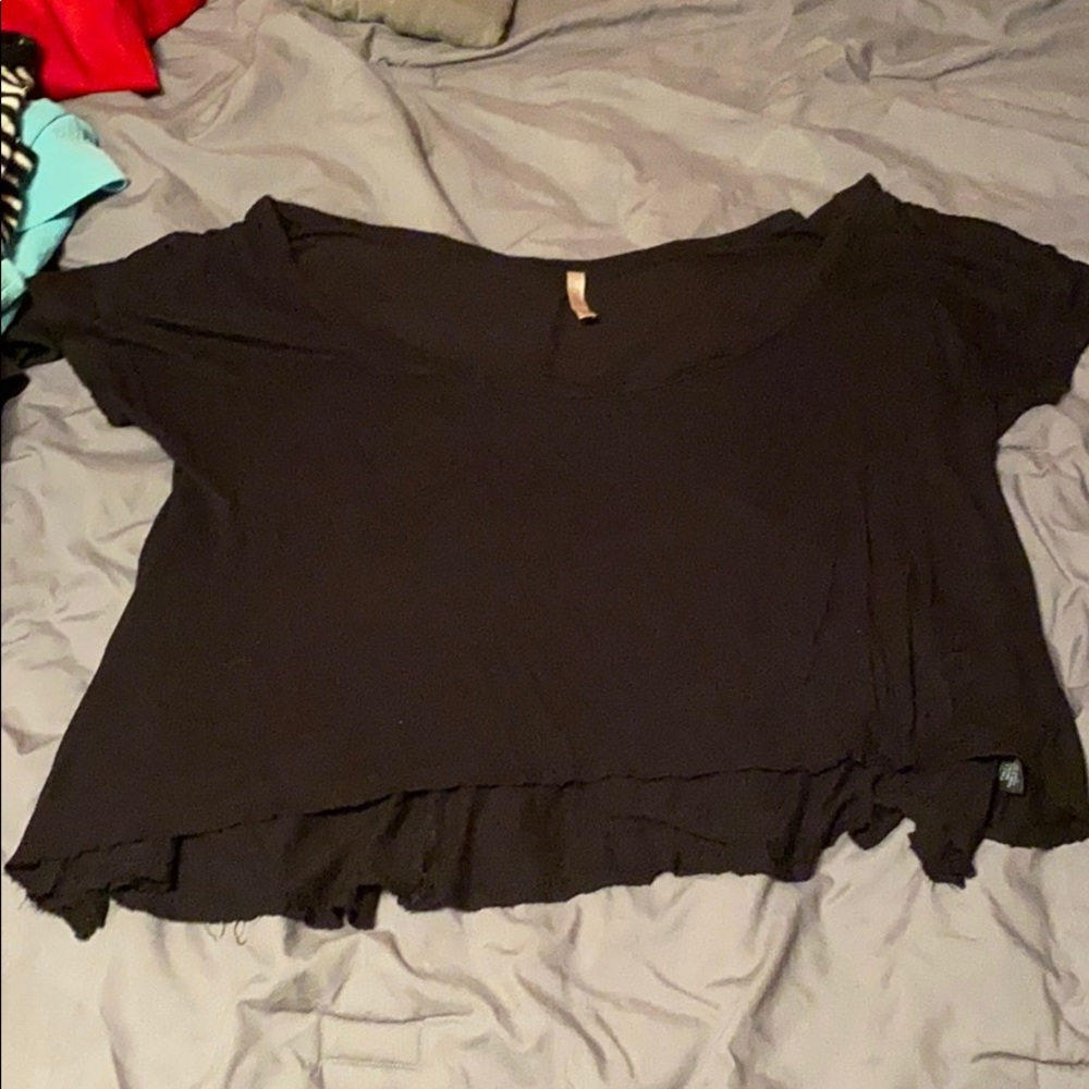 Black crop top